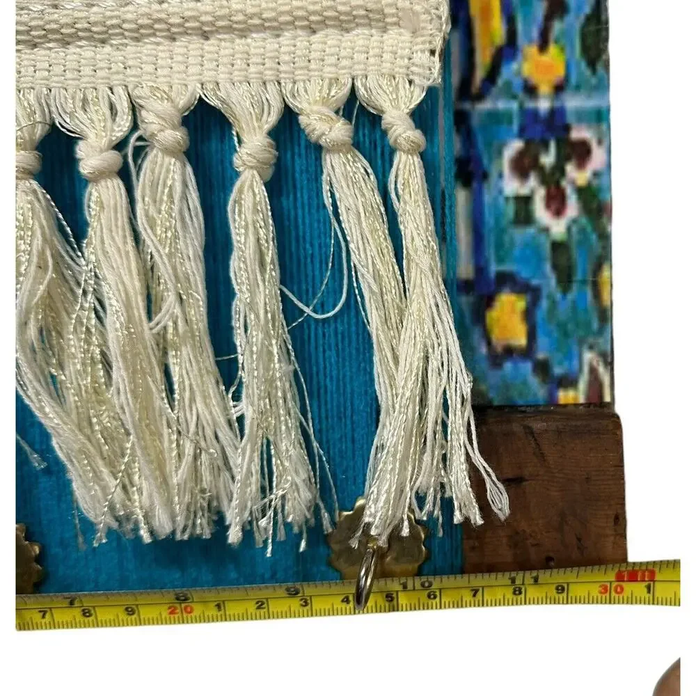 boho tapestry rug Tassel wall key hooks Home Decor